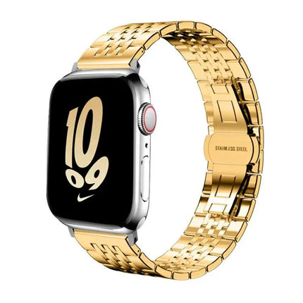 Seven-Bead Stainless Steel Apple Watch Band 38-49mm
