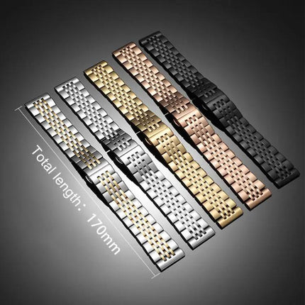 Seven-Bead Stainless Steel Apple Watch Band 38-49mm