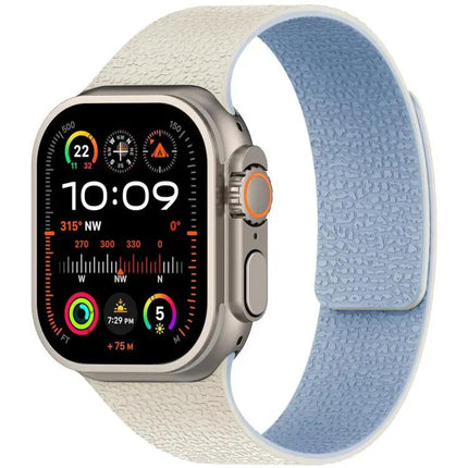 Litchi Texture Magnetic Silicone Apple Watch Band 38-49mm