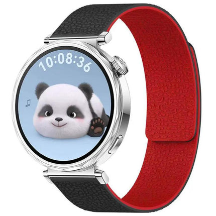 XDFind Magnetic Silicone Watch Band Litchi Texture 18mm 20mm