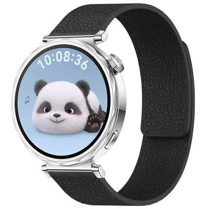 XDFind Magnetic Silicone Watch Band Litchi Texture 18mm 20mm
