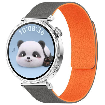 XDFind Magnetic Silicone Watch Band Litchi Texture 18mm 20mm