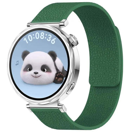 XDFind Magnetic Silicone Watch Band Litchi Texture 18mm 20mm