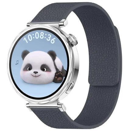 XDFind Magnetic Silicone Watch Band Litchi Texture 18mm 20mm