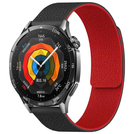 XDFind Magnetic Silicone Watch Band Litchi Texture 18mm 20mm