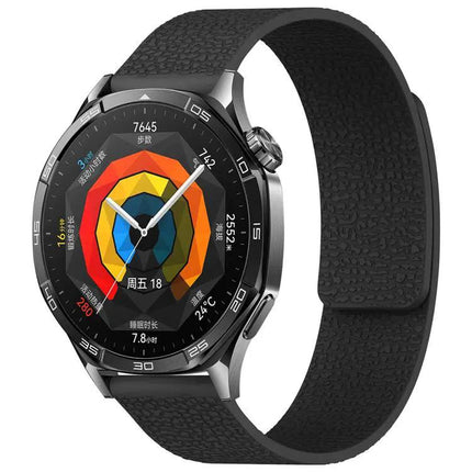 XDFind Magnetic Silicone Watch Band Litchi Texture 18mm 20mm