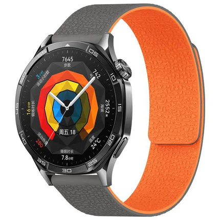 XDFind Magnetic Silicone Watch Band Litchi Texture 18mm 20mm