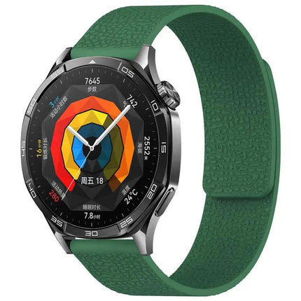XDFind Magnetic Silicone Watch Band Litchi Texture 18mm 20mm