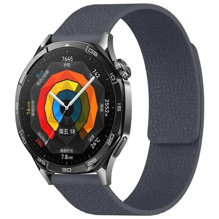 XDFind Magnetic Silicone Watch Band Litchi Texture 18mm 20mm