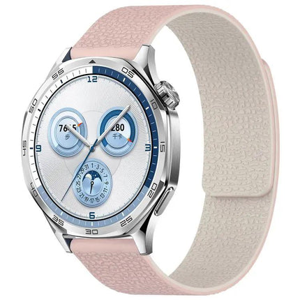 XDFind Magnetic Silicone Watch Band 22mm 14mm Litchi Texture