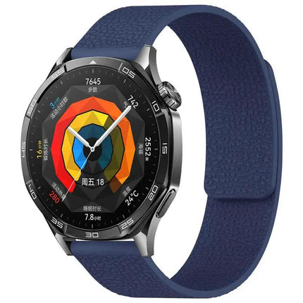 XDFind Magnetic Silicone Watch Band 22mm 14mm Litchi Texture