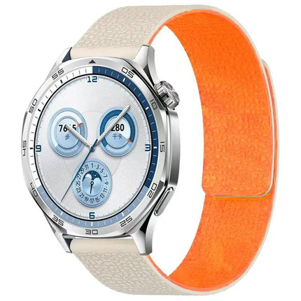 XDFind Magnetic Silicone Watch Band 22mm 14mm Litchi Texture