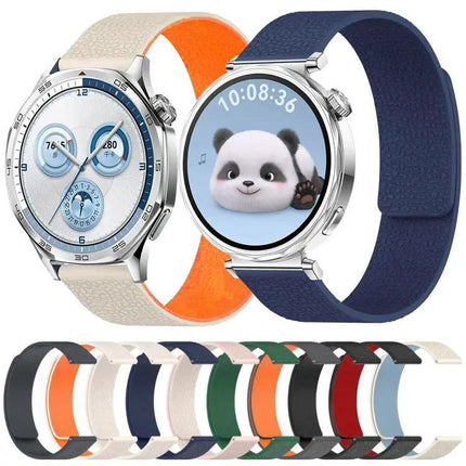 XDFind Magnetic Silicone Watch Band 22mm 14mm Litchi Texture