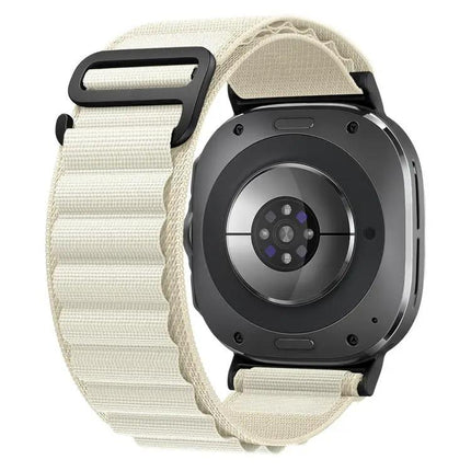 Black Nylon Buckle Loop Watch Band For Galaxy Watch