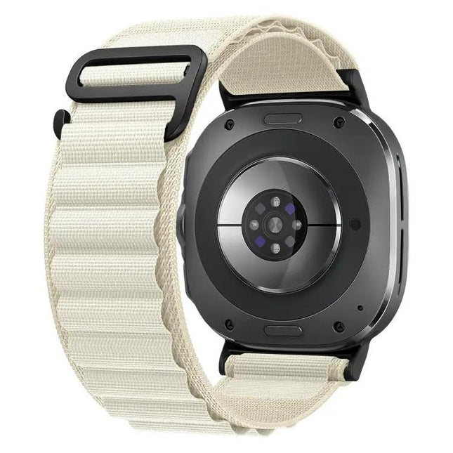 Black Nylon Buckle Loop Watch Band For Galaxy Watch