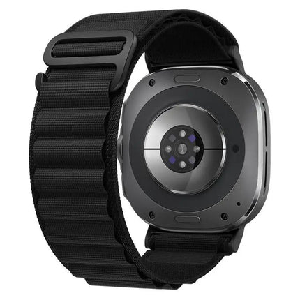 Black Nylon Buckle Loop Watch Band For Galaxy Watch