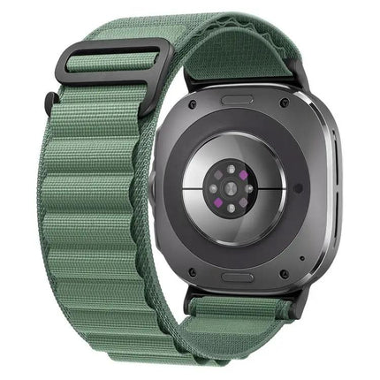 Black Nylon Buckle Loop Watch Band For Galaxy Watch