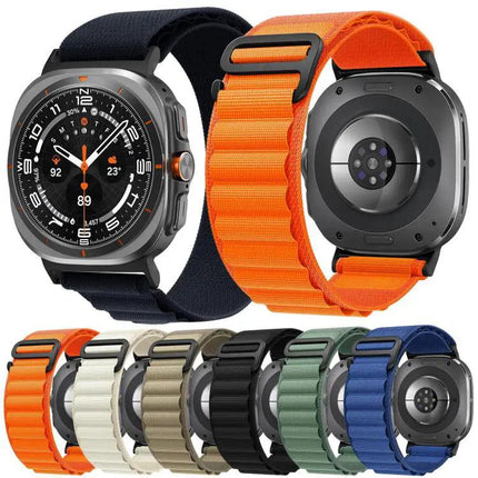 Black Nylon Buckle Loop Watch Band For Galaxy Watch