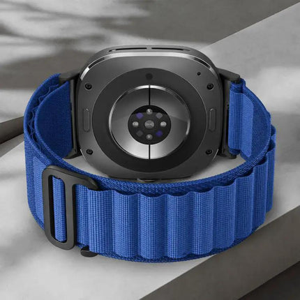 Black Nylon Buckle Loop Watch Band For Galaxy Watch