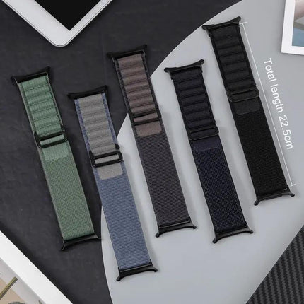 Black Nylon Buckle Loop Watch Band For Galaxy Watch
