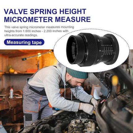 Gauge for Routine Maintenance of Car Engines at Home - carbon steel valve spring height micrometer for DIY oil changes and tune-ups