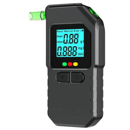 Compact Digital Alcohol Breath Tester for Personal Safety handheld ABS breathalyzer with LCD screen and mouthpiece for quick sobriety checks