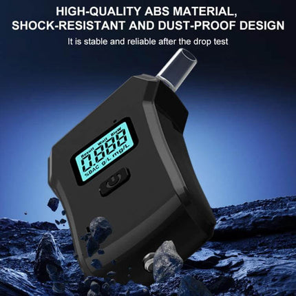 Compact Digital Alcohol Breath Tester for Personal Safety - compact ABS portable breathalyzer with digital display for quick sobriety checks