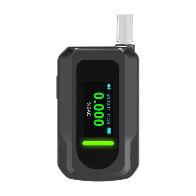 Portable Breath Alcohol Tester for Everyday Personal Use - compact handheld BAC meter with mouthpiece and digital display