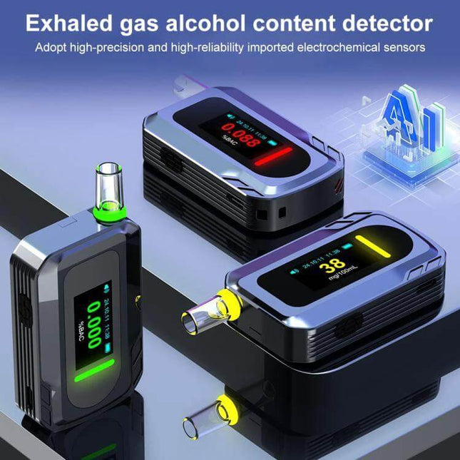 Portable Breath Alcohol Tester for Everyday Personal Use - compact handheld breathalyzer with digital display for quick BAC checks before driving or after events