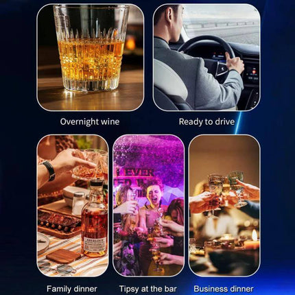 Portable Breath Alcohol Tester for Everyday Personal Use - compact breathalyzer for checking sobriety before driving, after parties, family or business dinners