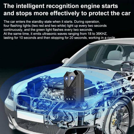 Intelligent Car Ultrasonic Mouse Repeller For Deterring Mice In Cars compact ABS device mounted under car seat emitting 18–36 kHz ultrasonic signals