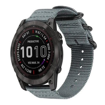 xDfind Nylon Canvas Watch Band Adjustable Length 18-24mm