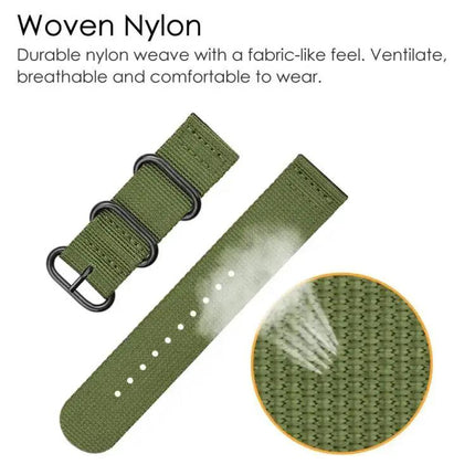 xDfind Nylon Canvas Watch Band Adjustable Length 18-24mm