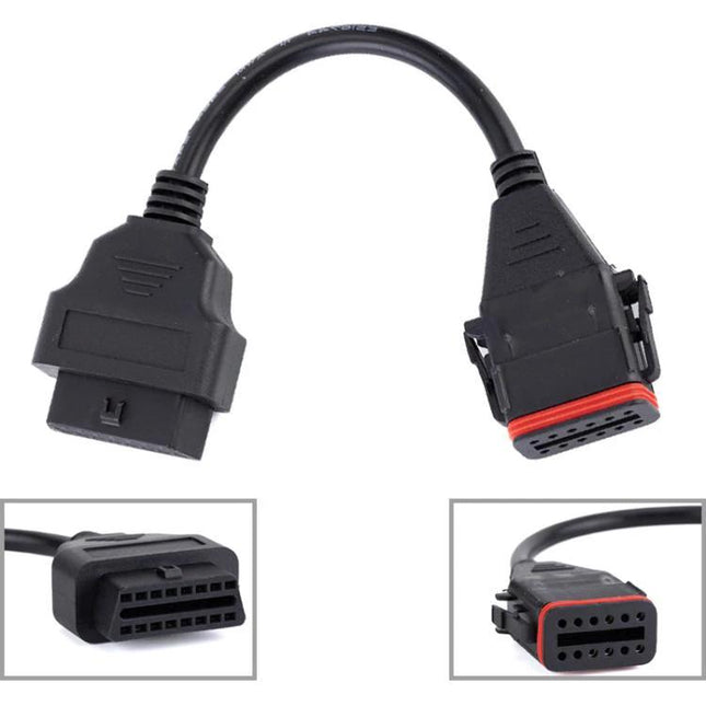 Diagnostic Cable for Everyday Truck Maintenance Tasks - durable OBD adapter for Cummins and Komatsu pre-trip and oil change diagnostics