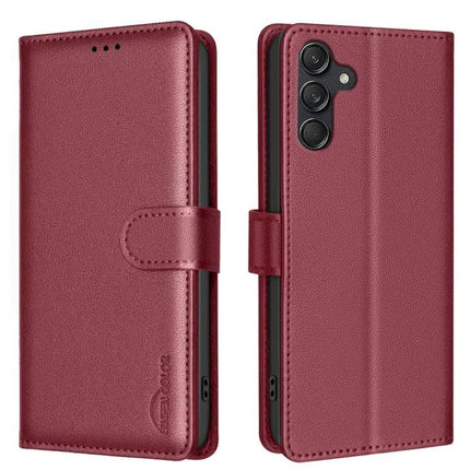 Litchi Texture RFID PU Leather Wallet Case for Galaxy S26