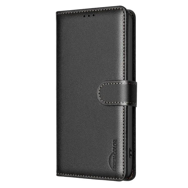 Litchi Texture RFID PU Leather Wallet Case for Galaxy S26