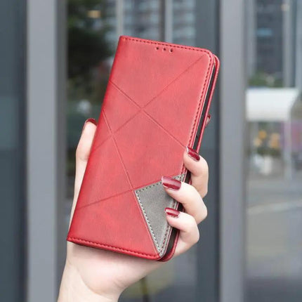 Rhombus Texture Magnetic PU Leather Phone Case Galaxy S26