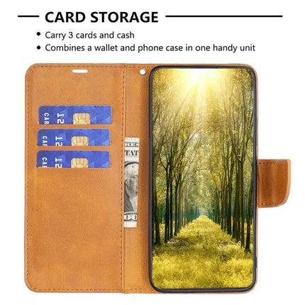 Lambskin PU Leather Flip Case Samsung Galaxy S25 FE 5G