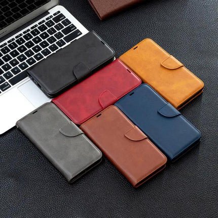 Lambskin PU Leather Flip Case Samsung Galaxy S25 FE 5G