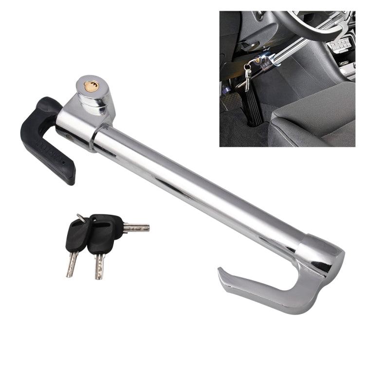 Dual Protection Steering Wheel & Clutch Brake Lock - Adjustable Security System