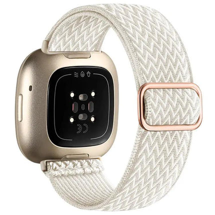 XDFind Wavy Nylon Stretch Band for Fitbit Versa 4/3 Sense2