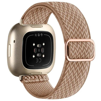XDFind Wavy Nylon Stretch Band for Fitbit Versa 4/3 Sense2