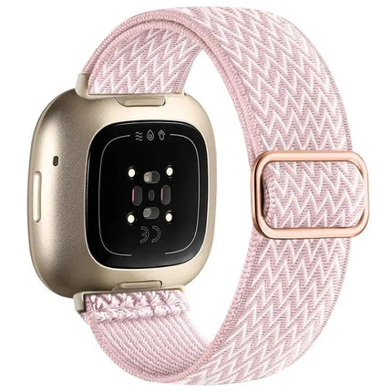 XDFind Wavy Nylon Stretch Band for Fitbit Versa 4/3 Sense2