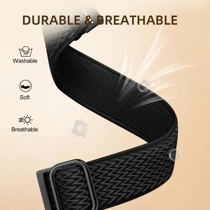 XDFind Wavy Nylon Stretch Band for Fitbit Versa 4/3 Sense2