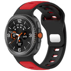 For Galaxy Watch9 / 8 / 8 Classic / Black Red