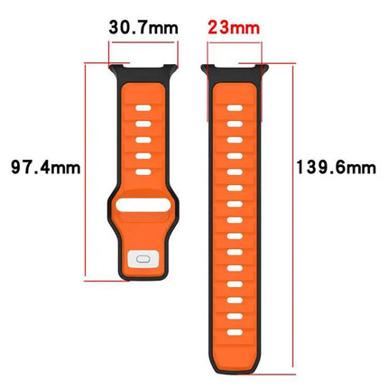 XDfind Dual Color Silicone Band For Galaxy Watch9/8/8