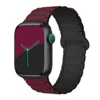 For Apple Watch 42 / 44 / 45 / 46 / 49mm / Wine Red Black