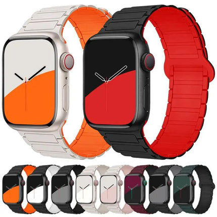 Xdfind Magnetic Three-Bead Silicone Band for Apple Watch