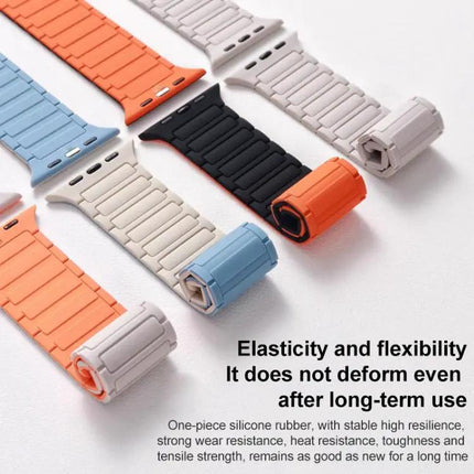 Xdfind Magnetic Three-Bead Silicone Band for Apple Watch