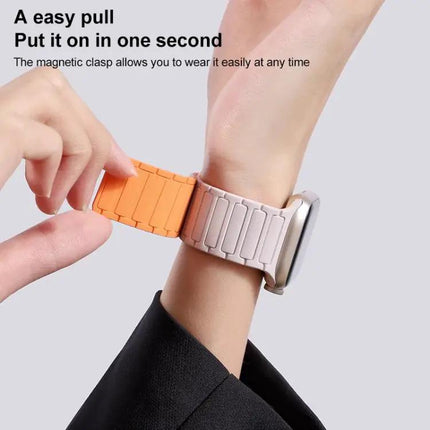 Xdfind Magnetic Three-Bead Silicone Band for Apple Watch